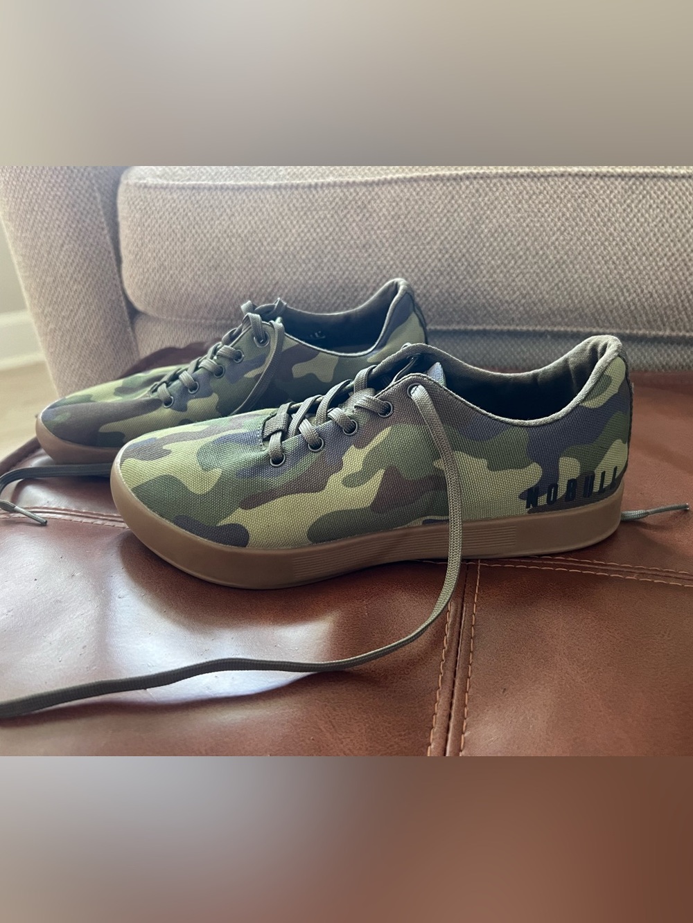 NO BULL Camouflage Low-Top Canvas Trainers - LIKE NEW
